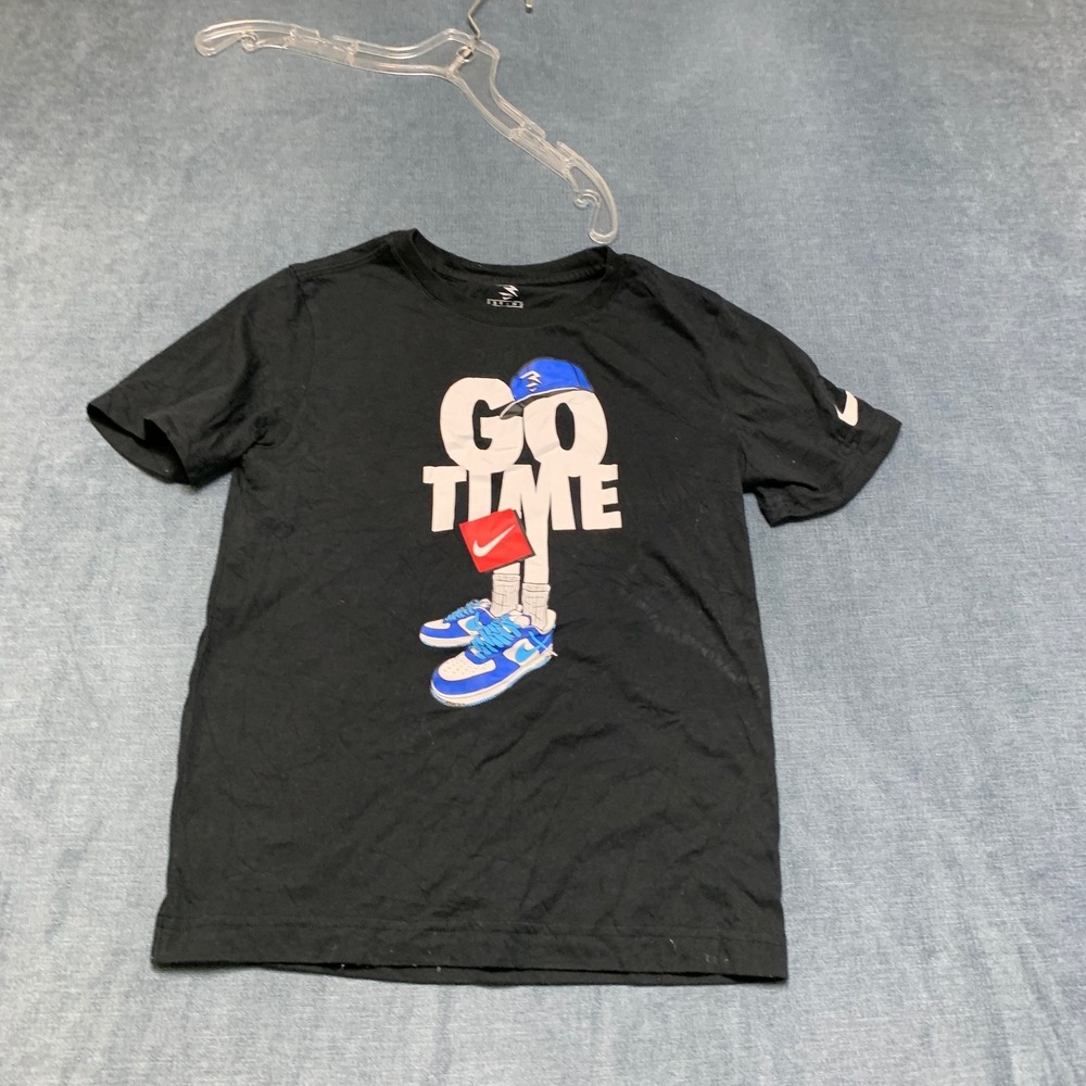 3 Brand Go Time T-Shirt Youth Medium Black Graphic Print Short Sleeve Casual